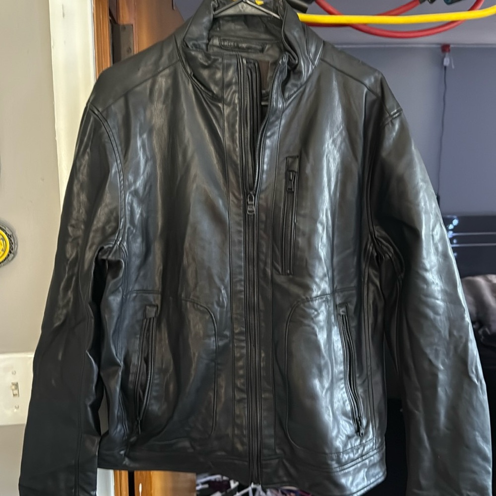 MICHAEL KORS LEATHER JACKET - SIZE MEDIUM